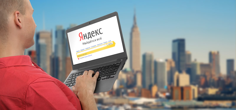 Russians use Yandex abroad